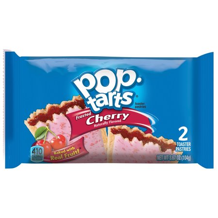 KELLOGGS Pop-Tarts Frosted Cherry Toaster Pastries 3.67 oz Pouch 3800031832